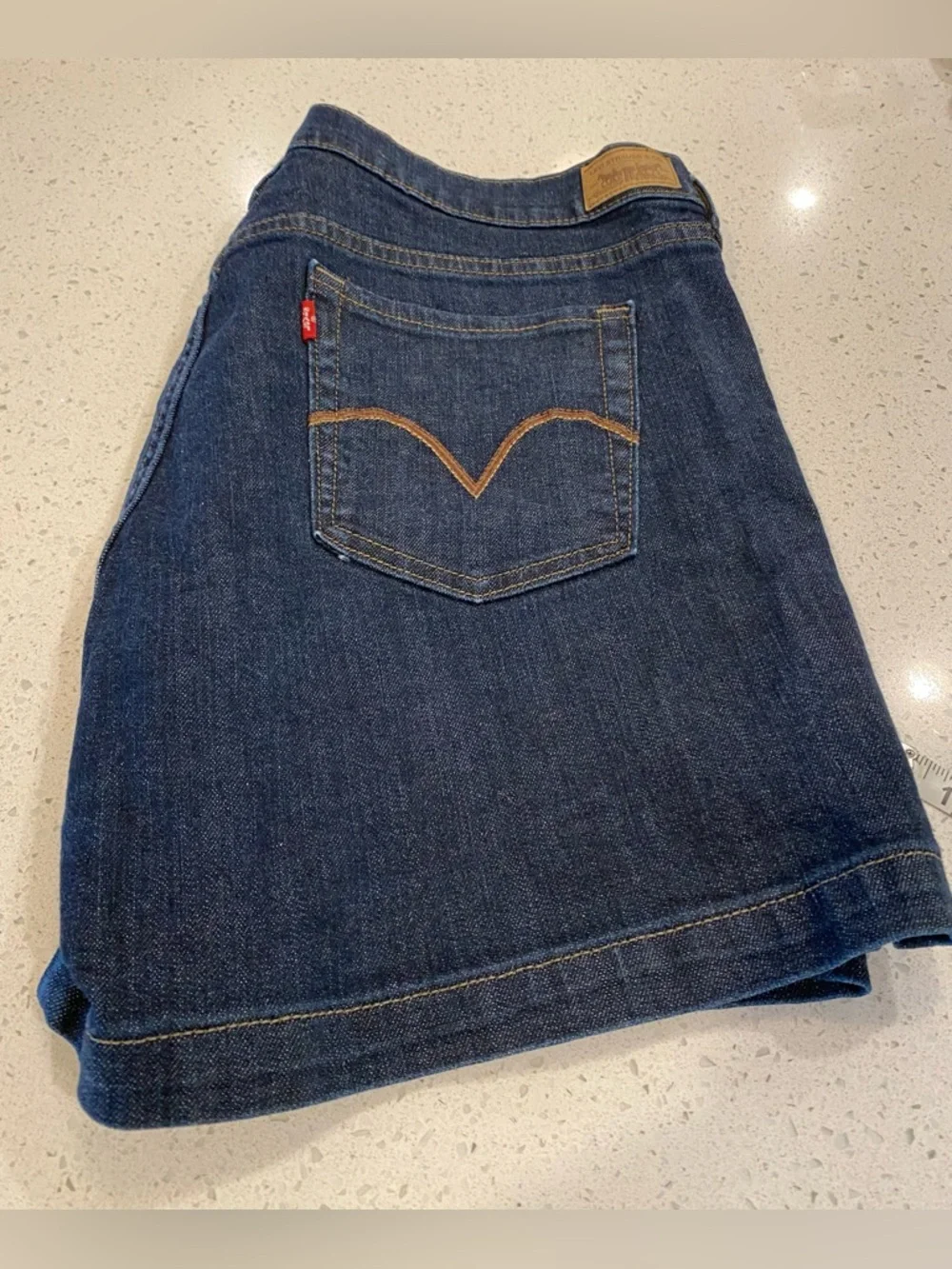 Levi's 515 Denim Shorts size 16 cowboy western festival Y2K